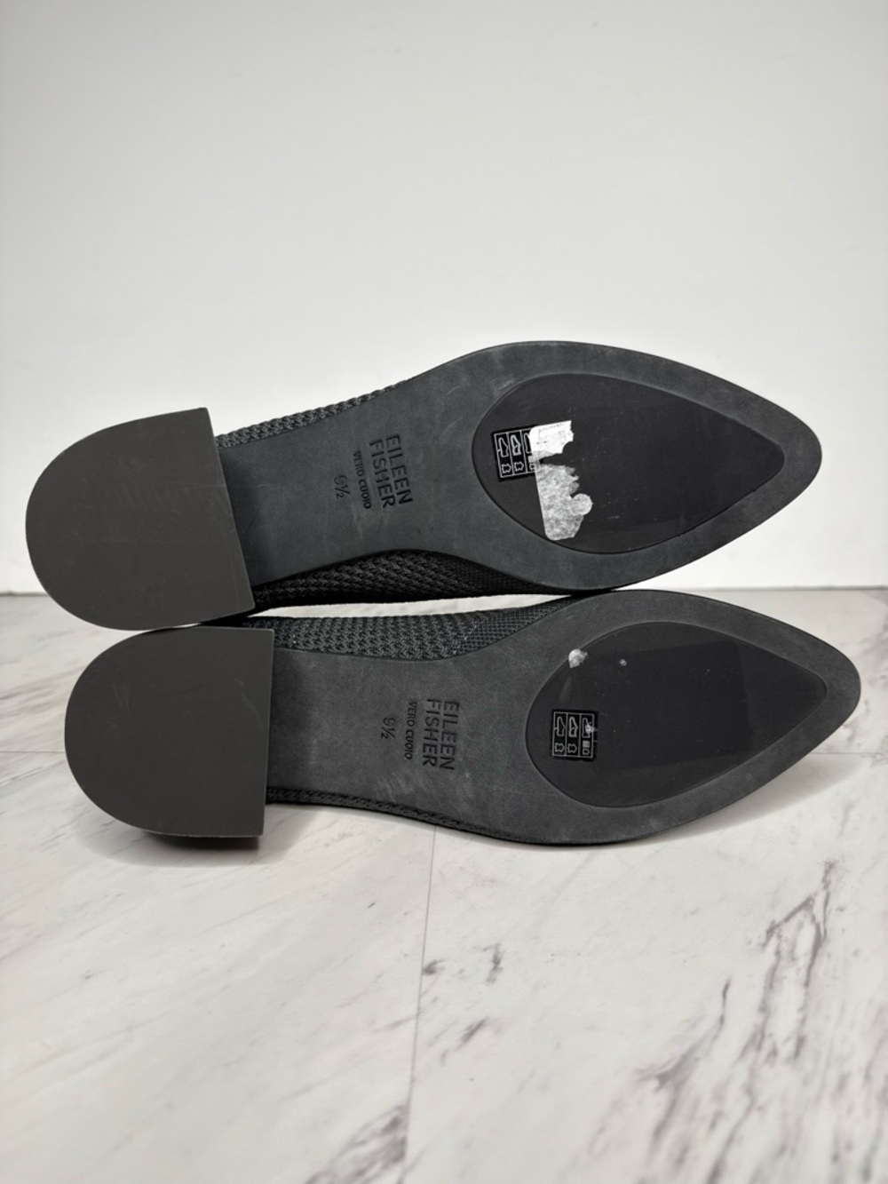 Eileen Fisher Honey Gray Knit Stretch Bootie 9 1/2 - Picture 12 of 13